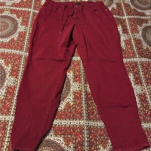 Judy Blue Drawstring Jeans - Burgundy